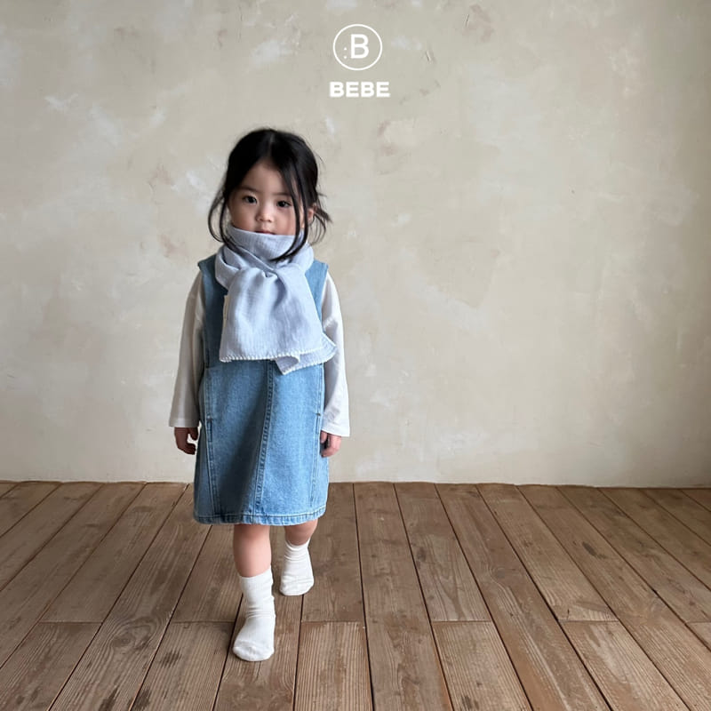 Bella Bambina - Korean Baby Fashion - #babyoutfit - Bebe Denim One-piece - 5