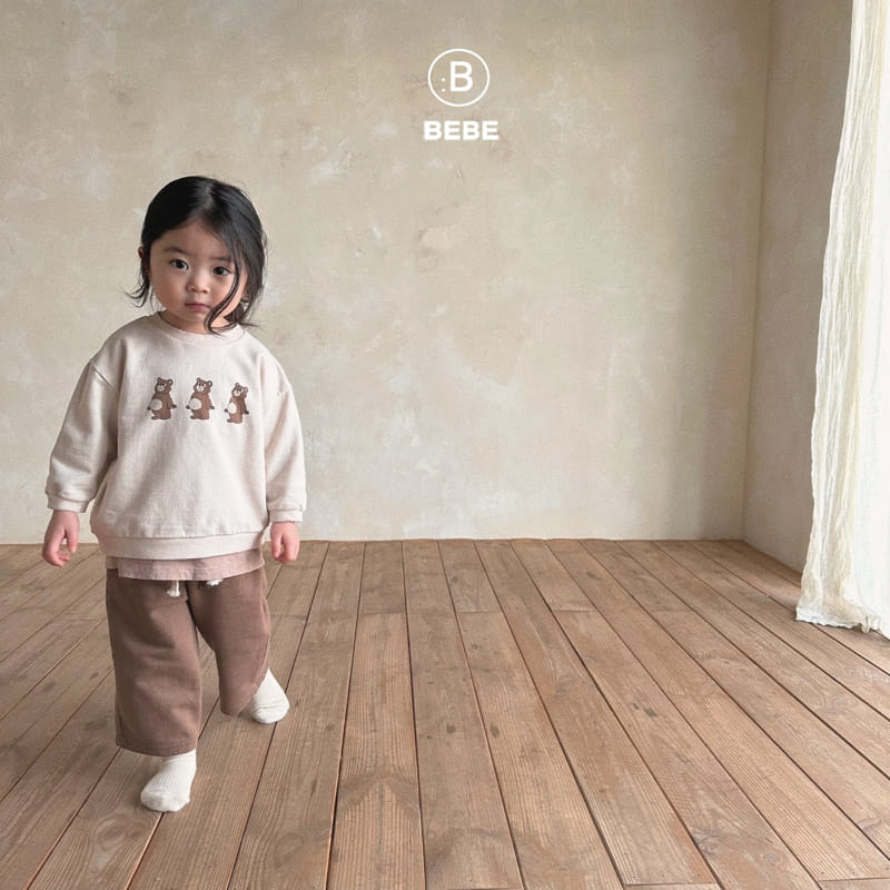 Bella Bambina - Korean Baby Fashion - #babywear - Bebe Bear Sweatshirt - 3