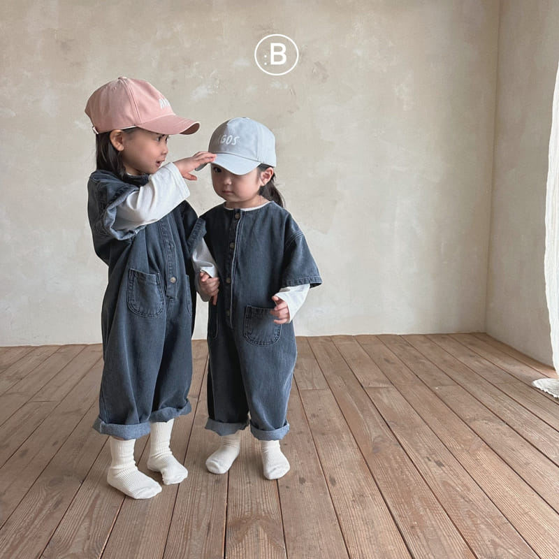 Bella Bambina - Korean Children Fashion - #childrensboutique - Mong Ddang Denim Jumpsuit with Mom - 8