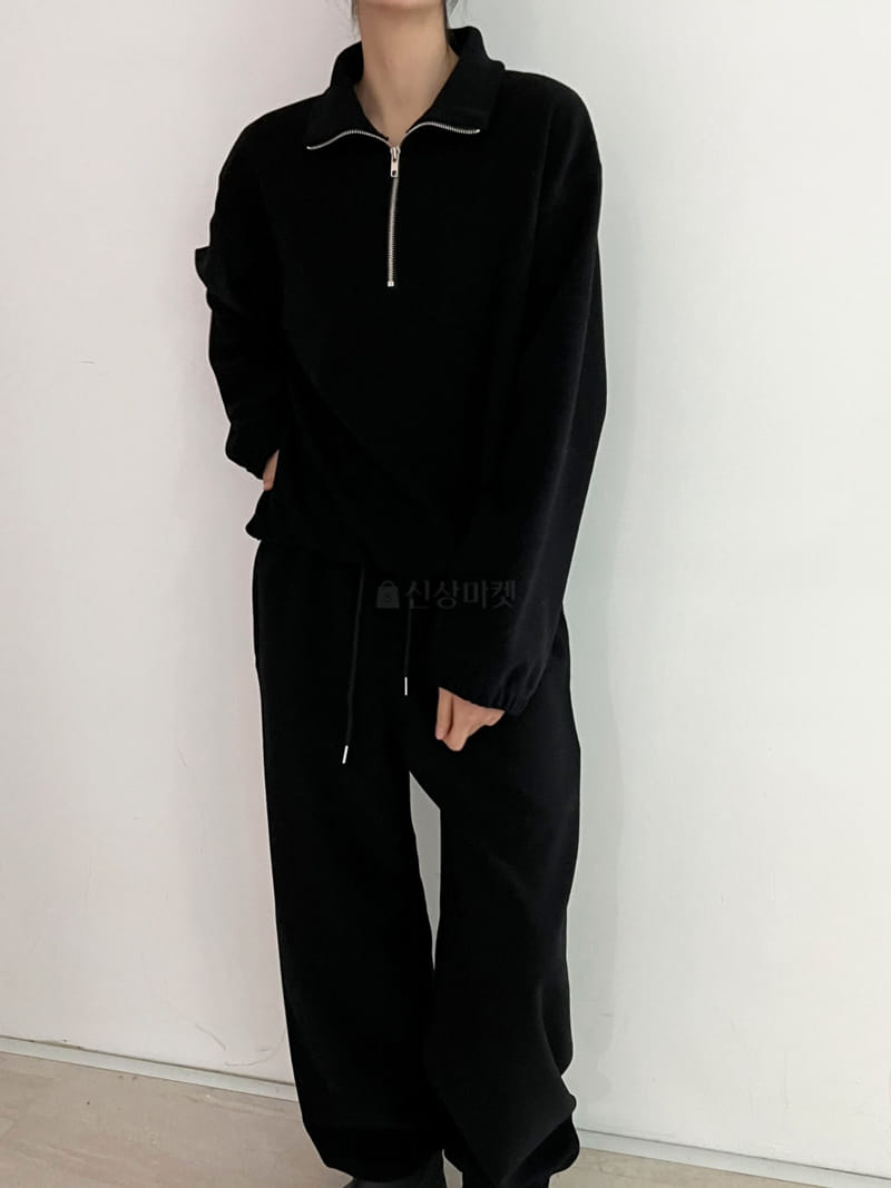 Birthday - Korean Women Fashion - #momslook - Teddy Half Zip-up - 5