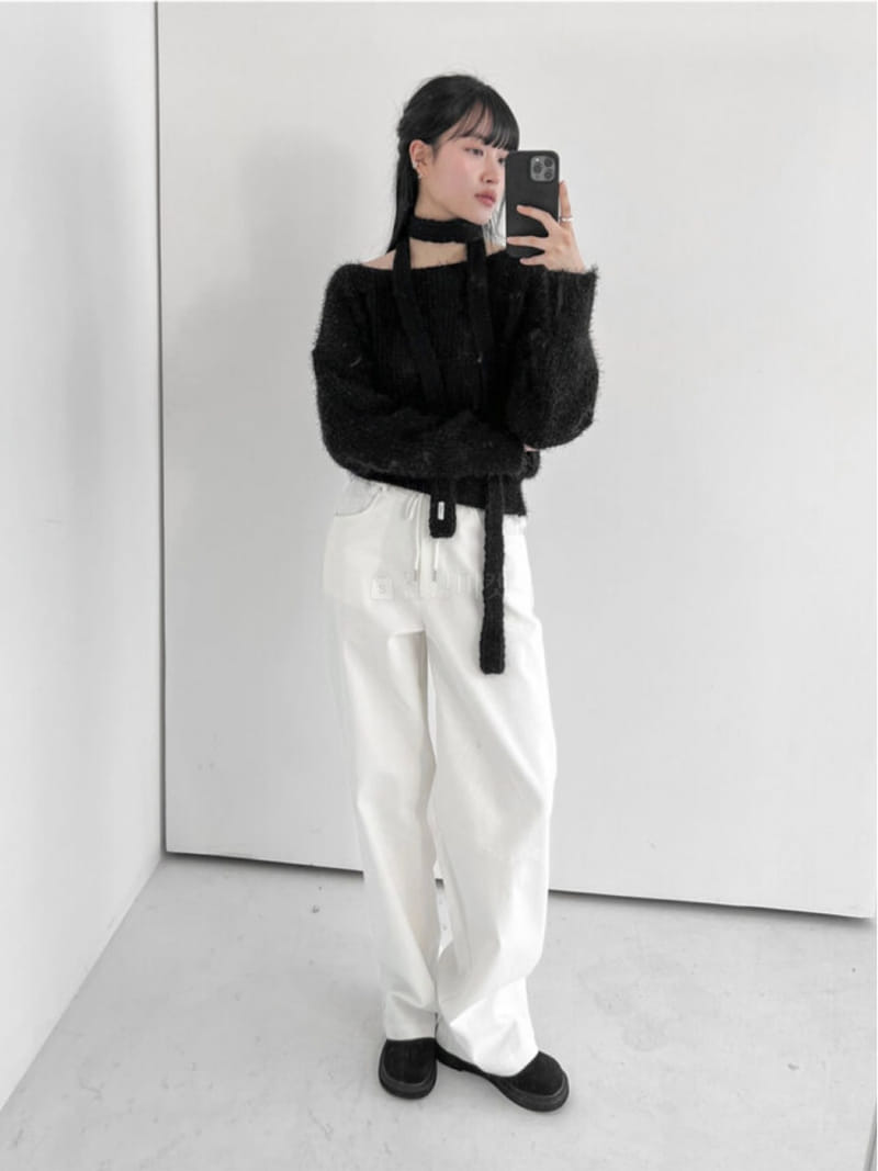 Birthday - Korean Women Fashion - #momslook - String Pants - 3