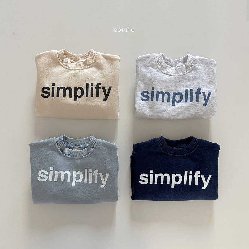 Bonito - Korean Baby Fashion - #onlinebabyshop - Simple Sweatshirt - 2