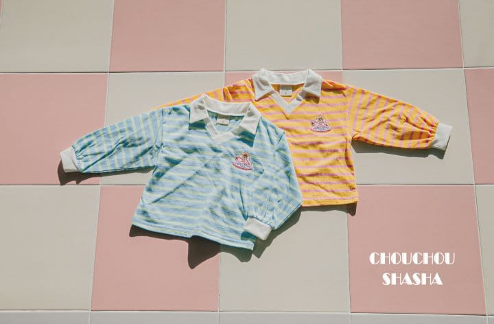 Chouchou Shasha - Korean Children Fashion - #minifashionista - Bear Collar Tee - 11