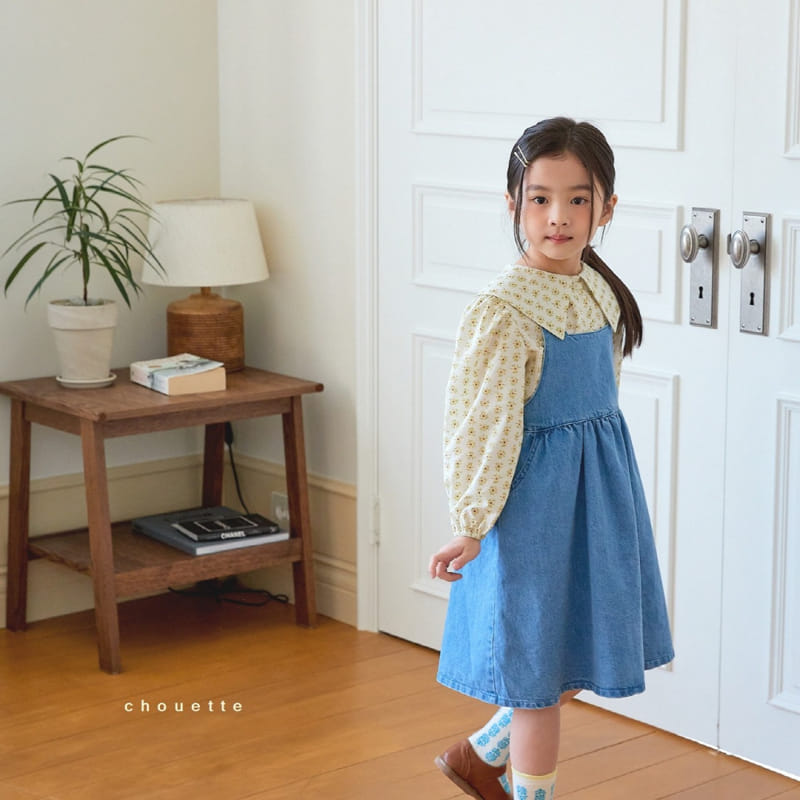 Chouette - Korean Children Fashion - #childofig - Square Denim One-piece - 7