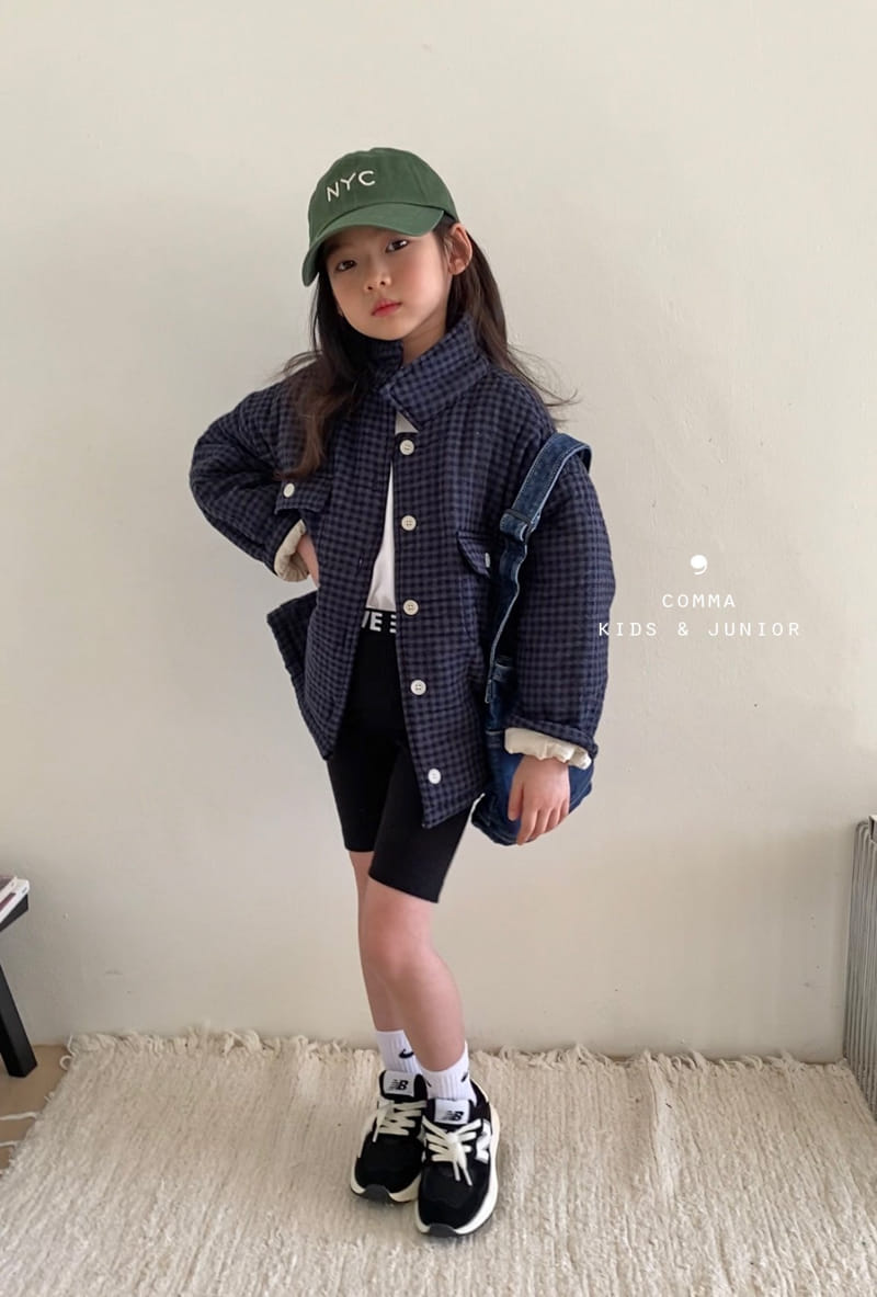 Comma - Korean Children Fashion - #Kfashion4kids - Check Bonding Jacket