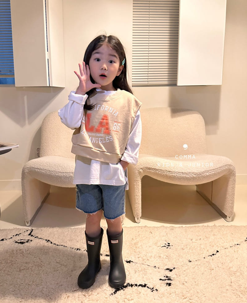 Comma - Korean Children Fashion - #childofig - Slit Tee - 12