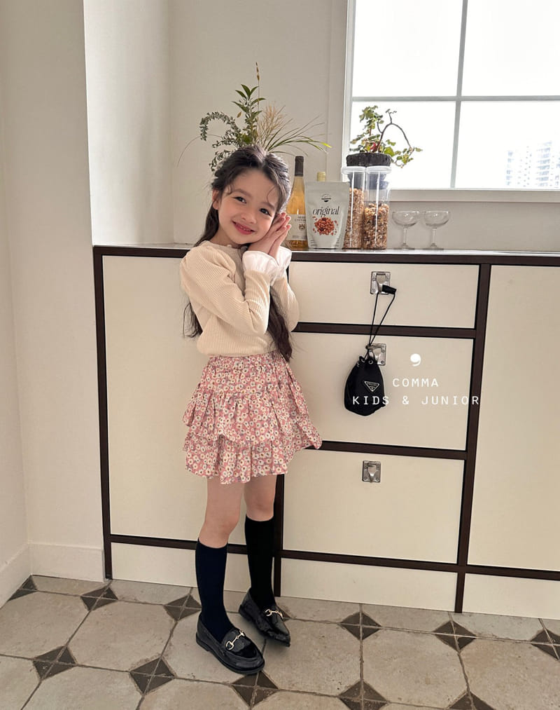 Comma - Korean Children Fashion - #childofig - Flower Cancan Skirt - 10