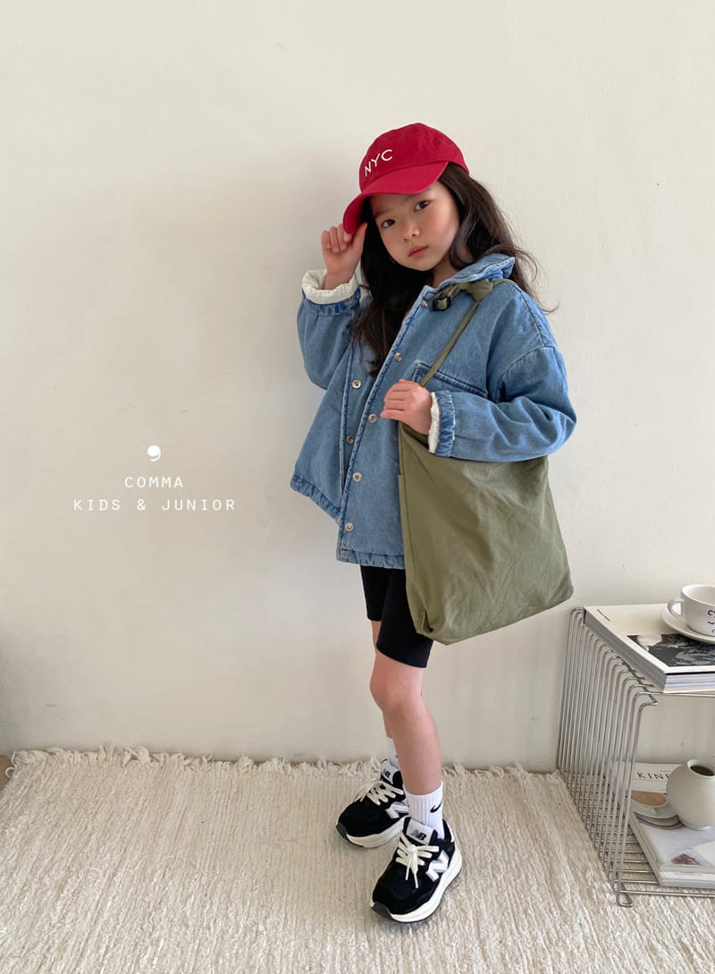 Comma - Korean Children Fashion - #childofig - Denim Bonding Jacket - 8