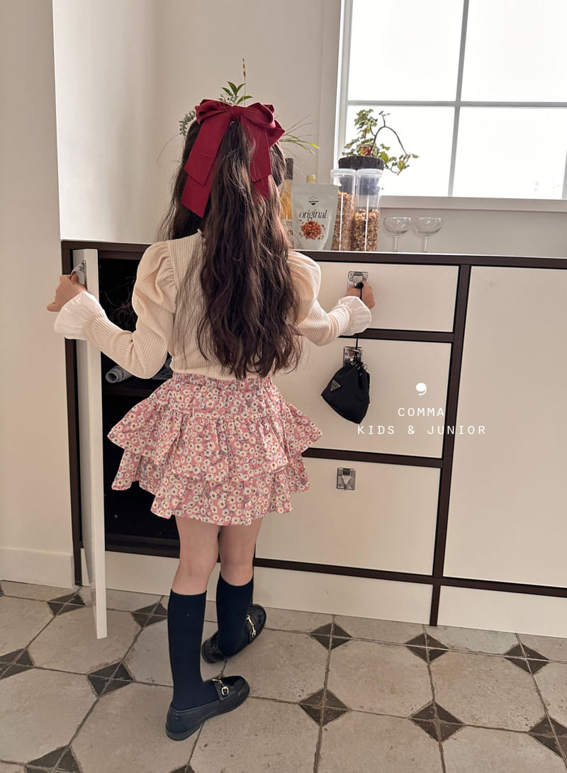 Comma - Korean Children Fashion - #childrensboutique - Flower Cancan Skirt - 12