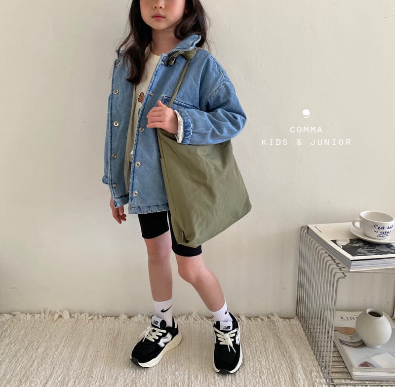 Comma - Korean Children Fashion - #childrensboutique - Denim Bonding Jacket - 9