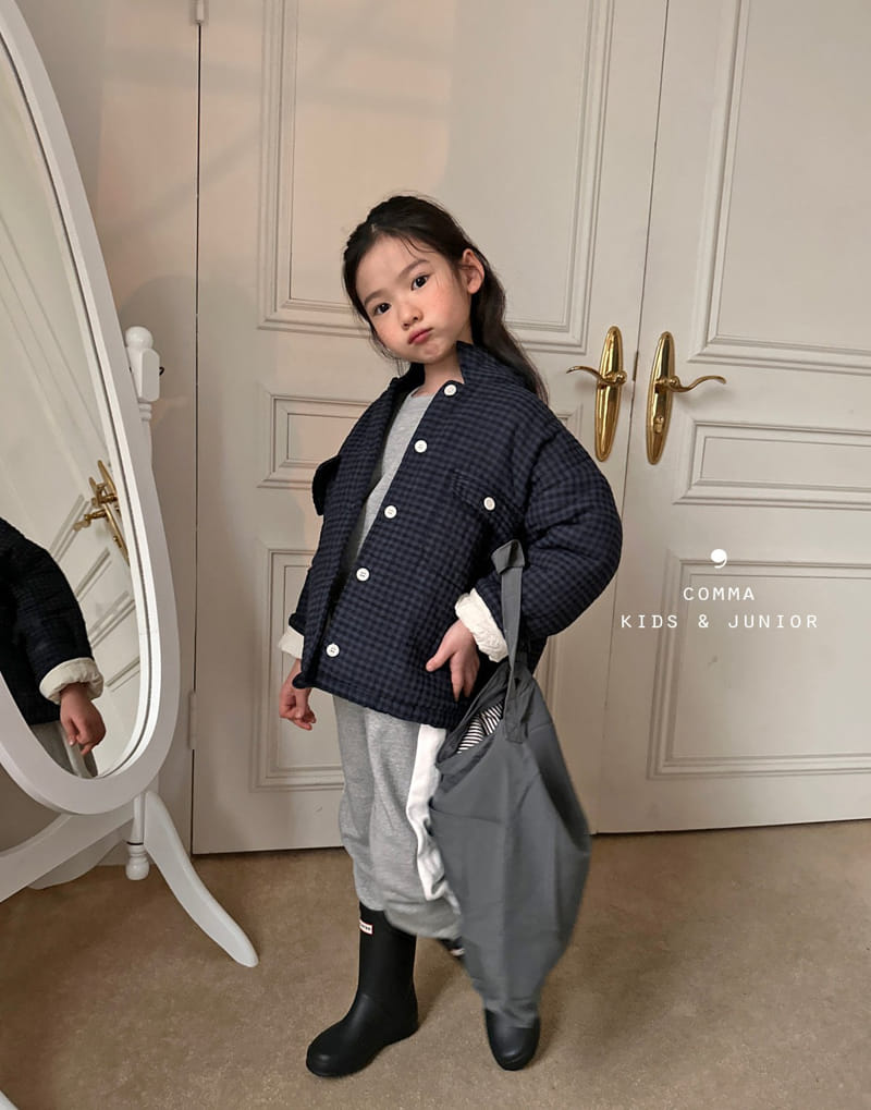 Comma - Korean Children Fashion - #childrensboutique - Check Bonding Jacket - 8