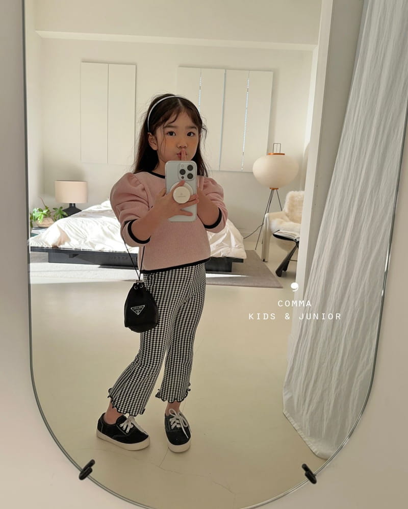 Comma - Korean Children Fashion - #designkidswear - Check Nalanl Pants - 12