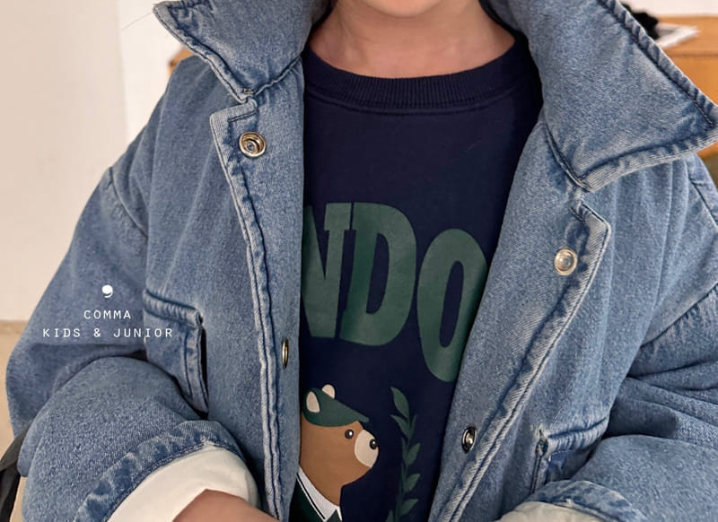 Comma - Korean Children Fashion - #designkidswear - Denim Bonding Jacket - 10