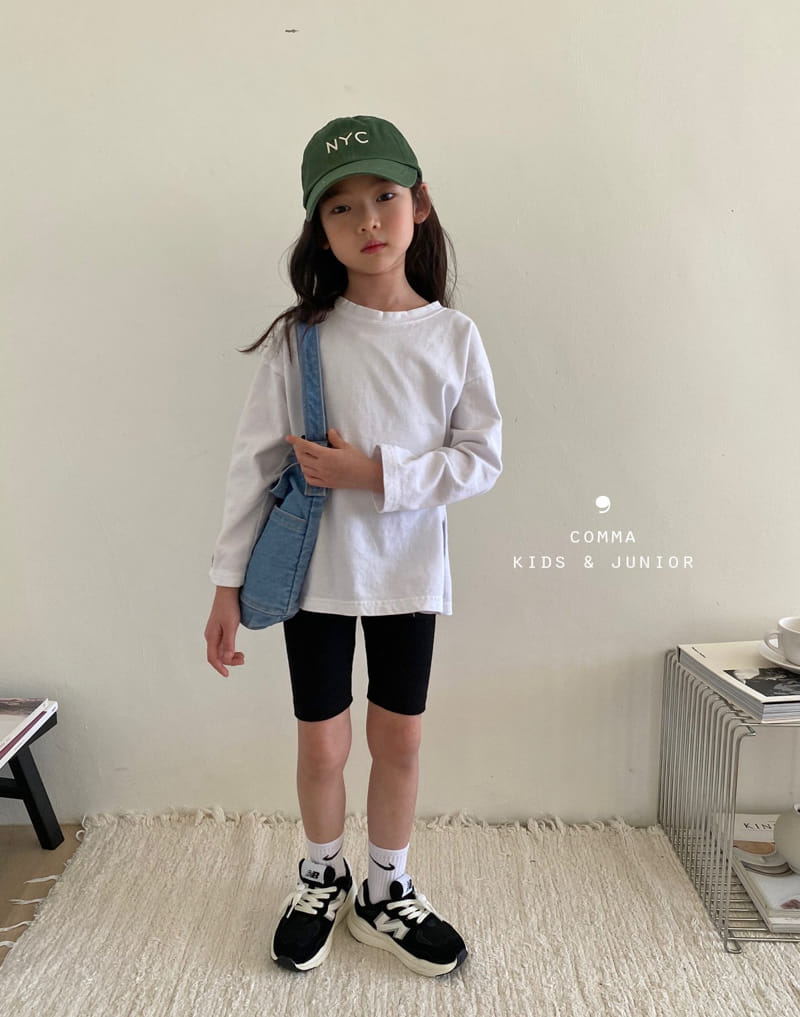 Comma - Korean Children Fashion - #discoveringself - Slit Tee