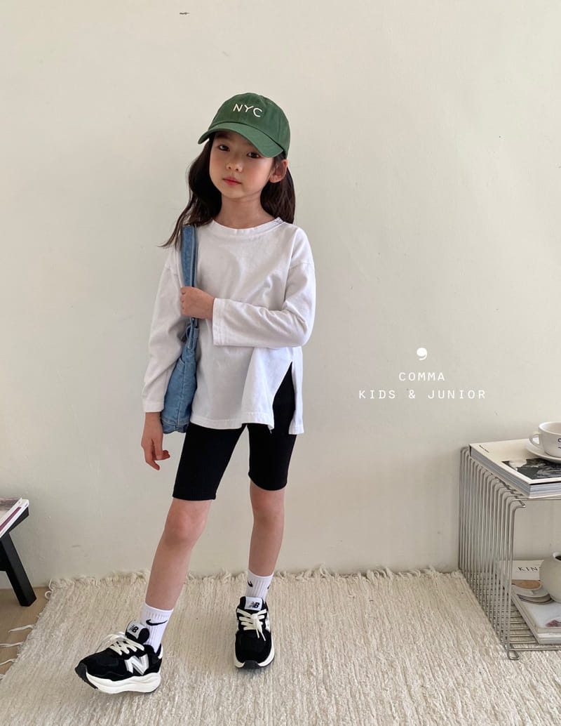 Comma - Korean Children Fashion - #kidzfashiontrend - Slit Tee - 5