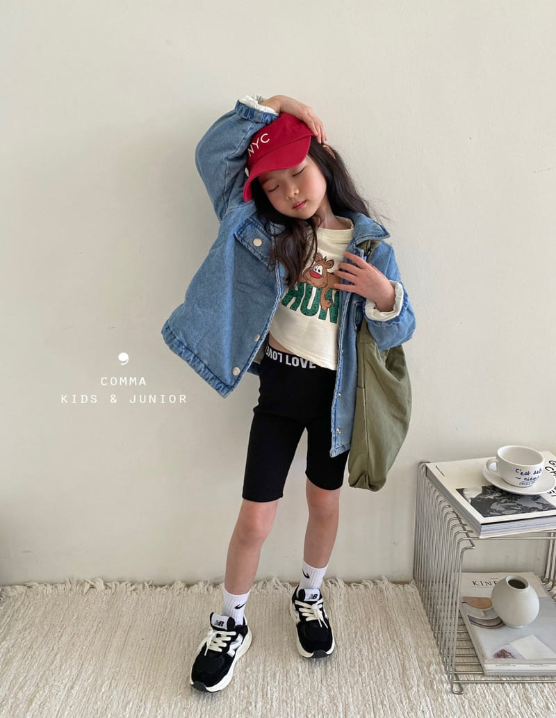 Comma - Korean Children Fashion - #littlefashionista - Honey Crop Tee - 5