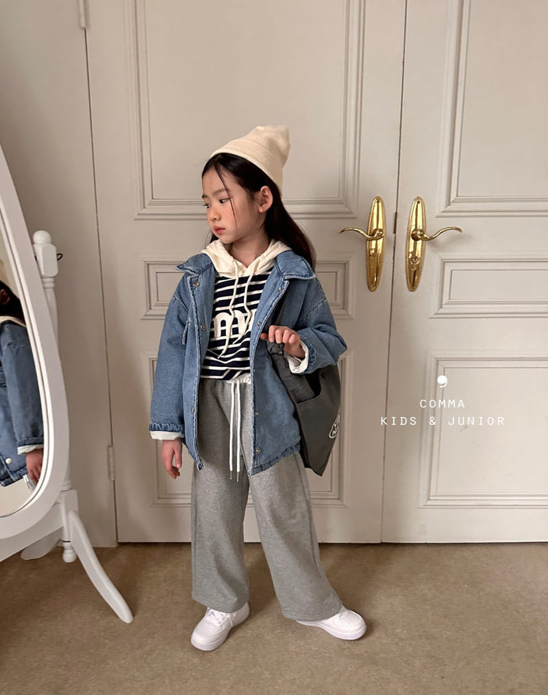 Comma - Korean Children Fashion - #littlefashionista - Denim Bonding Jacket - 4