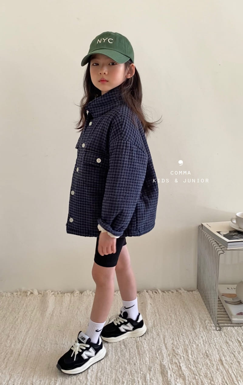 Comma - Korean Children Fashion - #magicofchildhood - Check Bonding Jacket - 4