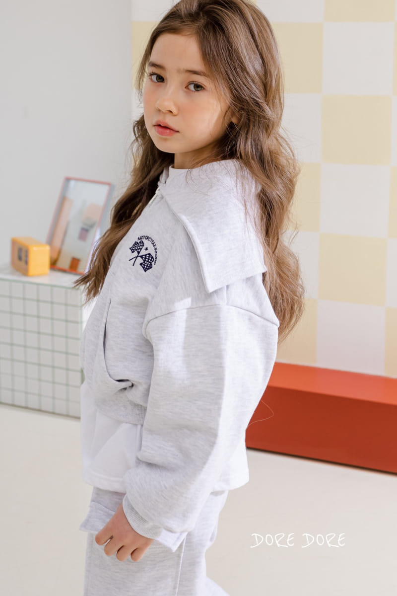 Dore Dore - Korean Children Fashion - #Kfashion4kids - Spring Embrodiery Zip-up - 2