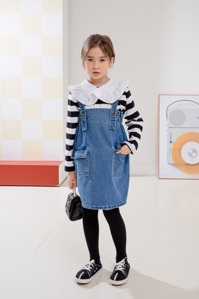 Dore Dore - Korean Children Fashion - #Kfashion4kids - Spring Frill Collar Tee - 10