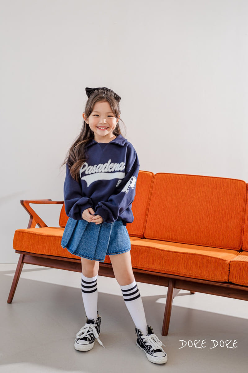 Dore Dore - Korean Children Fashion - #childofig - Spring P Collar Sweatshirt - 2