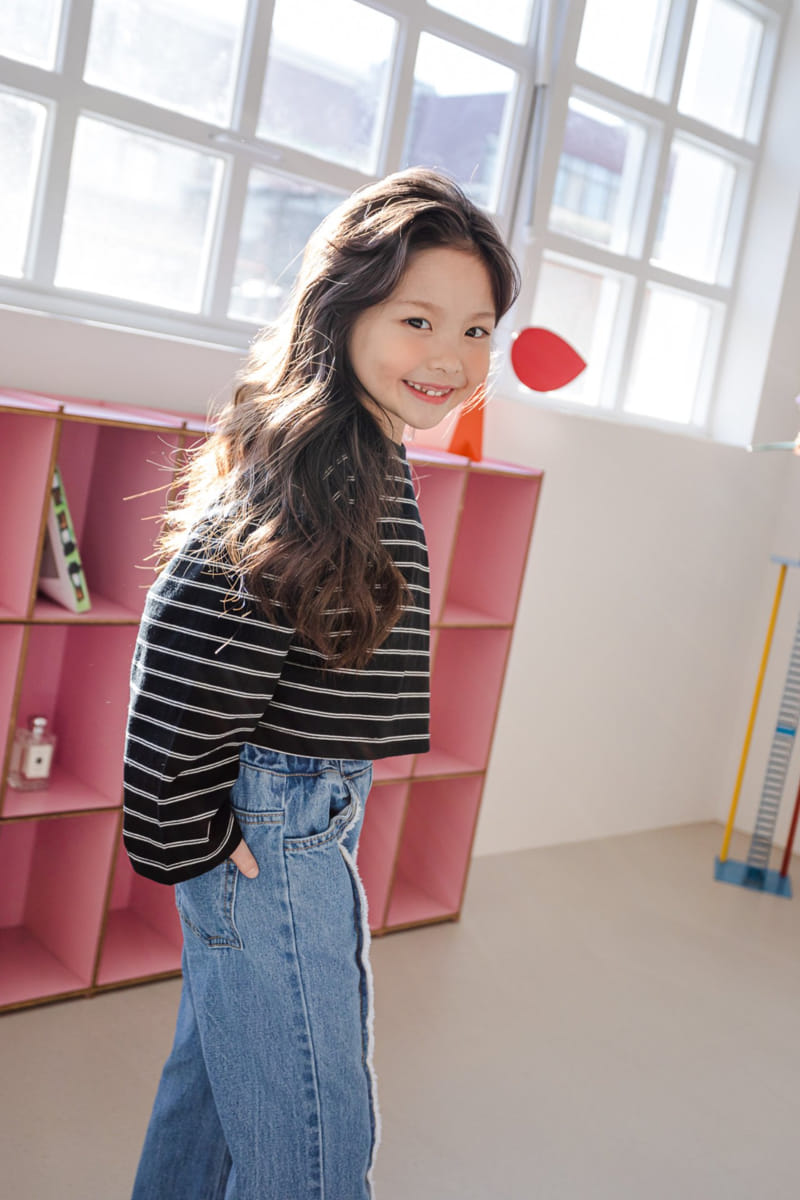 Dore Dore - Korean Children Fashion - #childofig - Stripes Giny Sweatshirt - 12