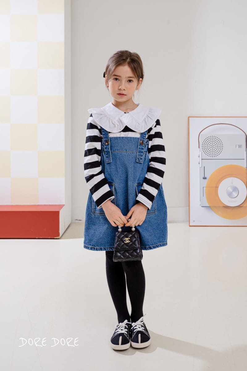 Dore Dore - Korean Children Fashion - #childofig - Spring Frill Collar Tee