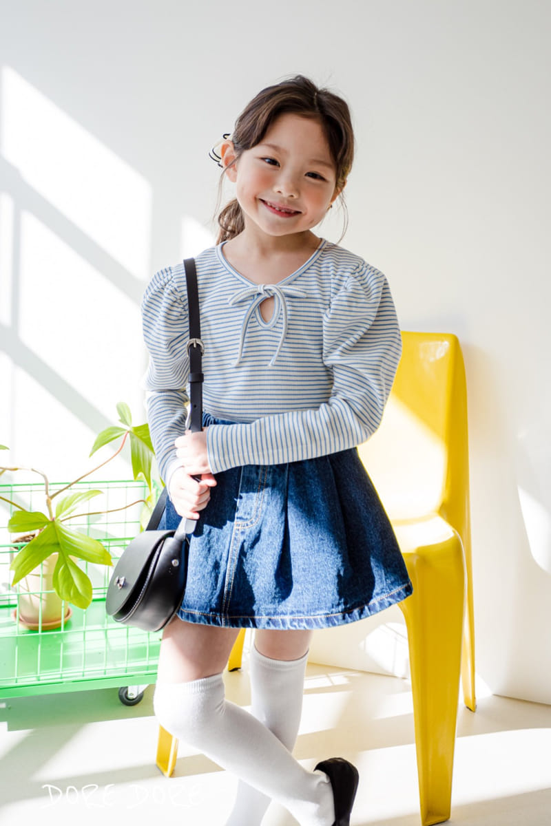 Dore Dore - Korean Children Fashion - #childrensboutique - Spring Dorosi Denim Skirt Pants - 10