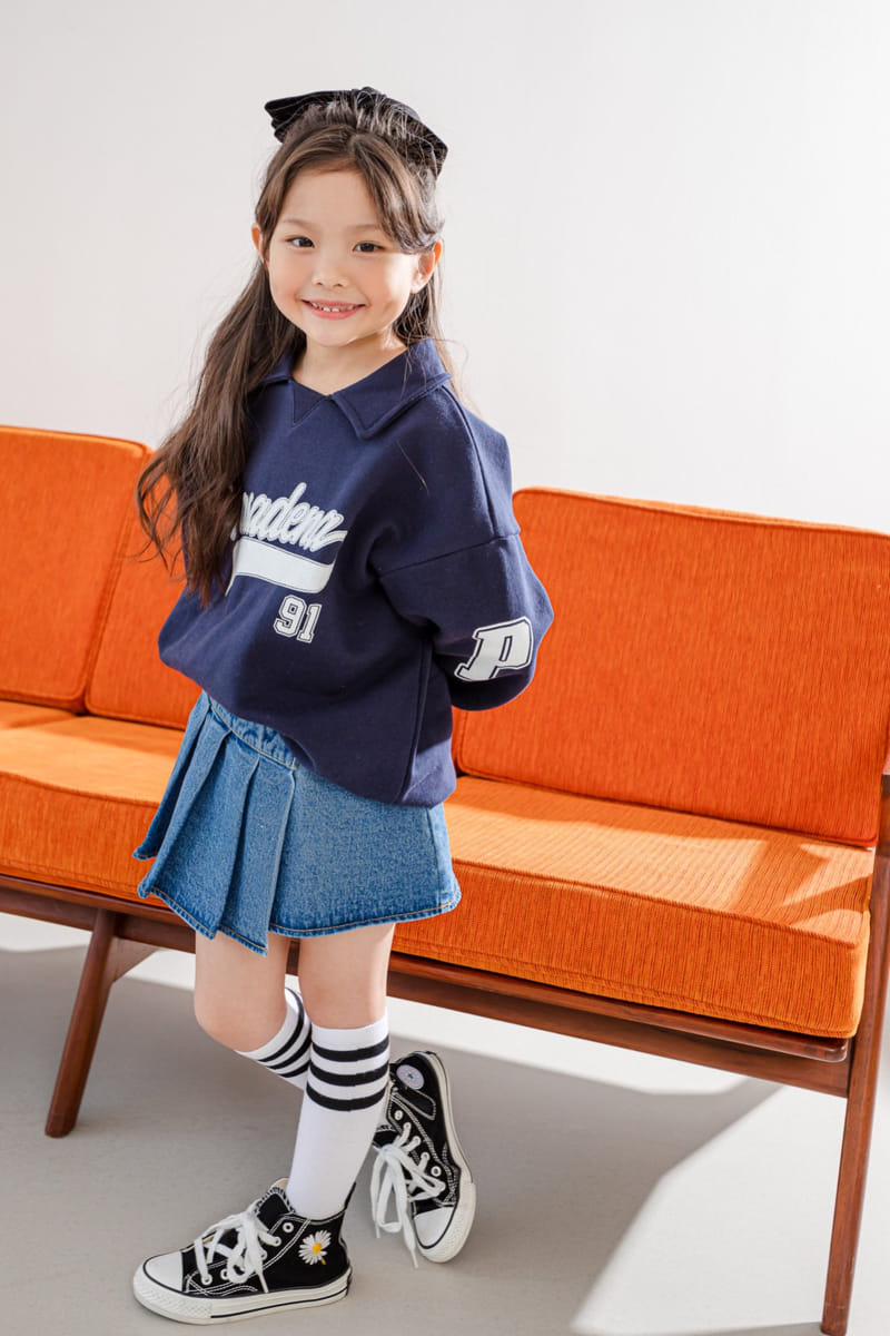 Dore Dore - Korean Children Fashion - #childrensboutique - Spring P Collar Sweatshirt - 3