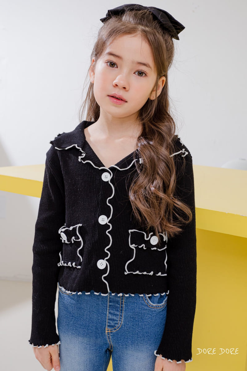 Dore Dore - Korean Children Fashion - #childrensboutique - Coco Rib Collar Tee