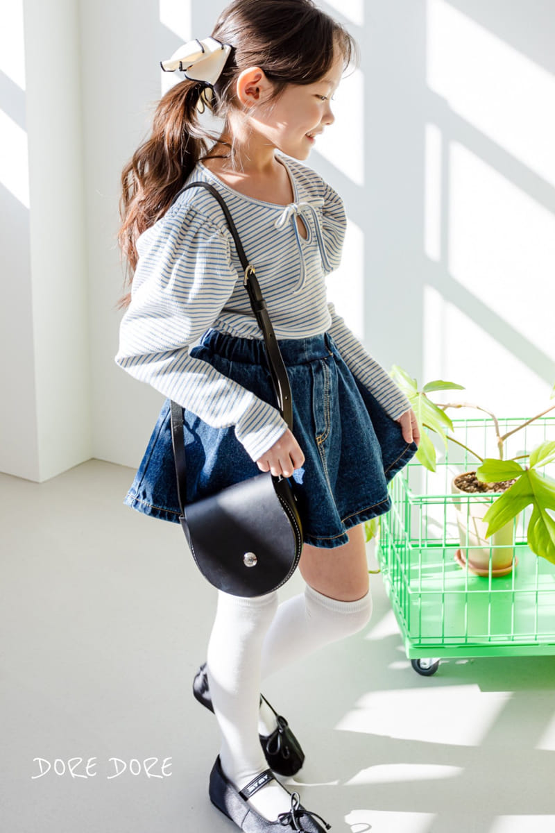 Dore Dore - Korean Children Fashion - #designkidswear - Spring Dorosi Denim Skirt Pants - 11