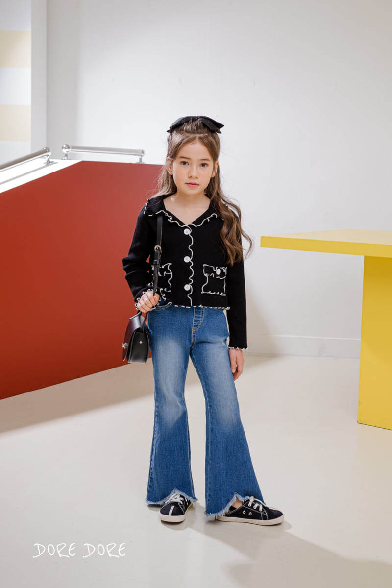 Dore Dore - Korean Children Fashion - #designkidswear - Coco Rib Collar Tee - 2