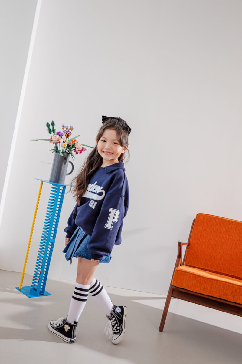 Dore Dore - Korean Children Fashion - #discoveringself - Spring P Collar Sweatshirt - 5