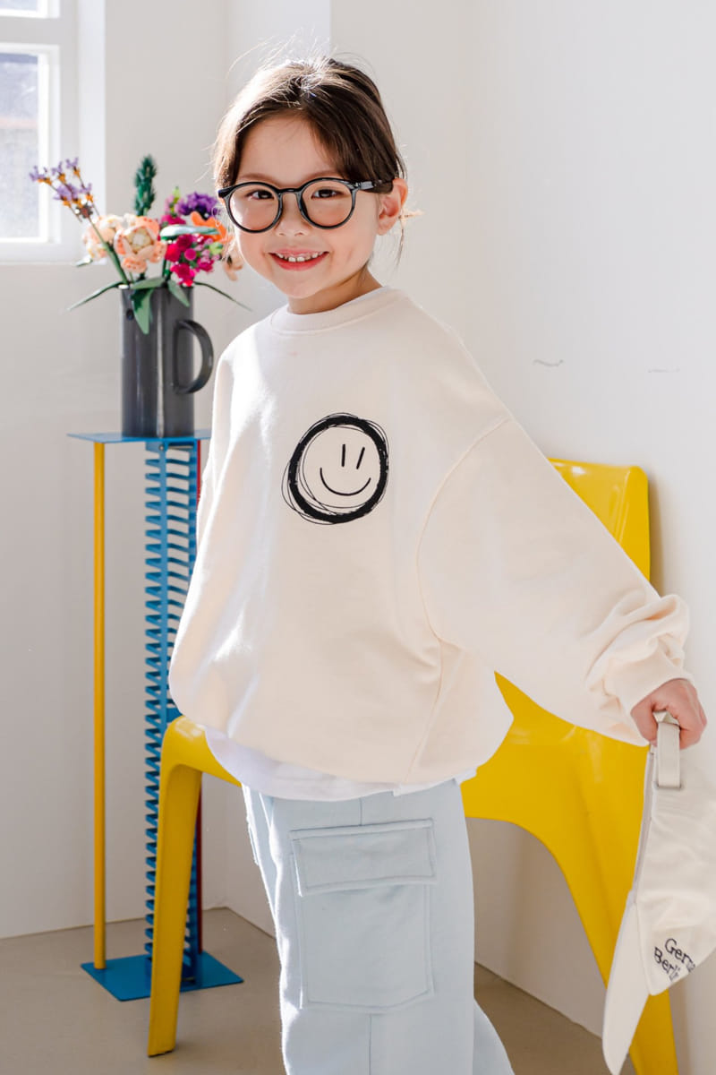 Dore Dore - Korean Children Fashion - #fashionkids - Smile Zig Zag Sweatshirt - 12