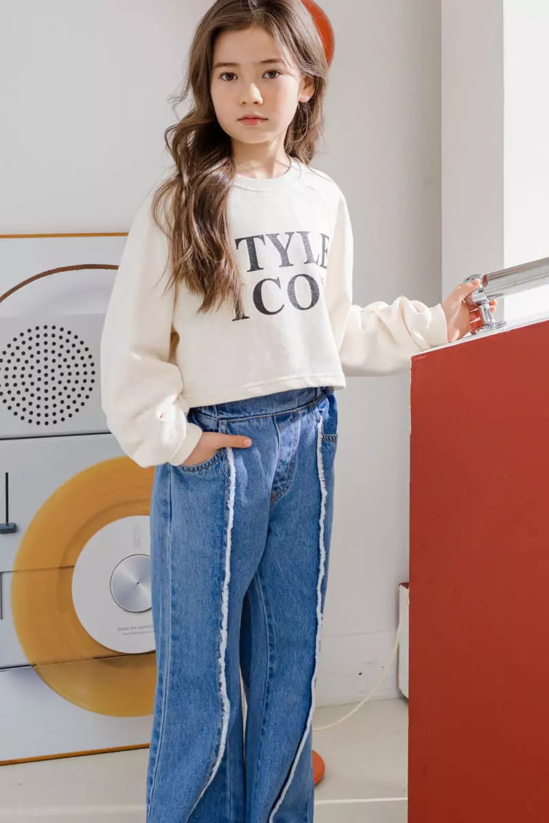 Dore Dore - Korean Children Fashion - #discoveringself - Icon Style Crop Sweatshirt - 4