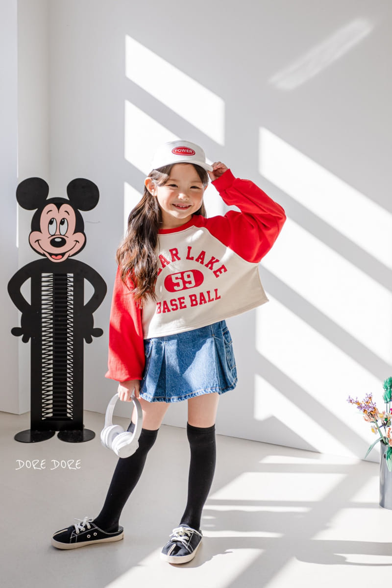 Dore Dore - Korean Children Fashion - #fashionkids - Raglan 59 Crop Sweatshirt