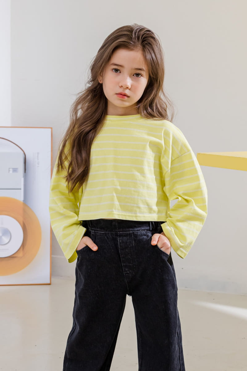 Dore Dore - Korean Children Fashion - #kidsshorts - Stripes Giny Sweatshirt - 3