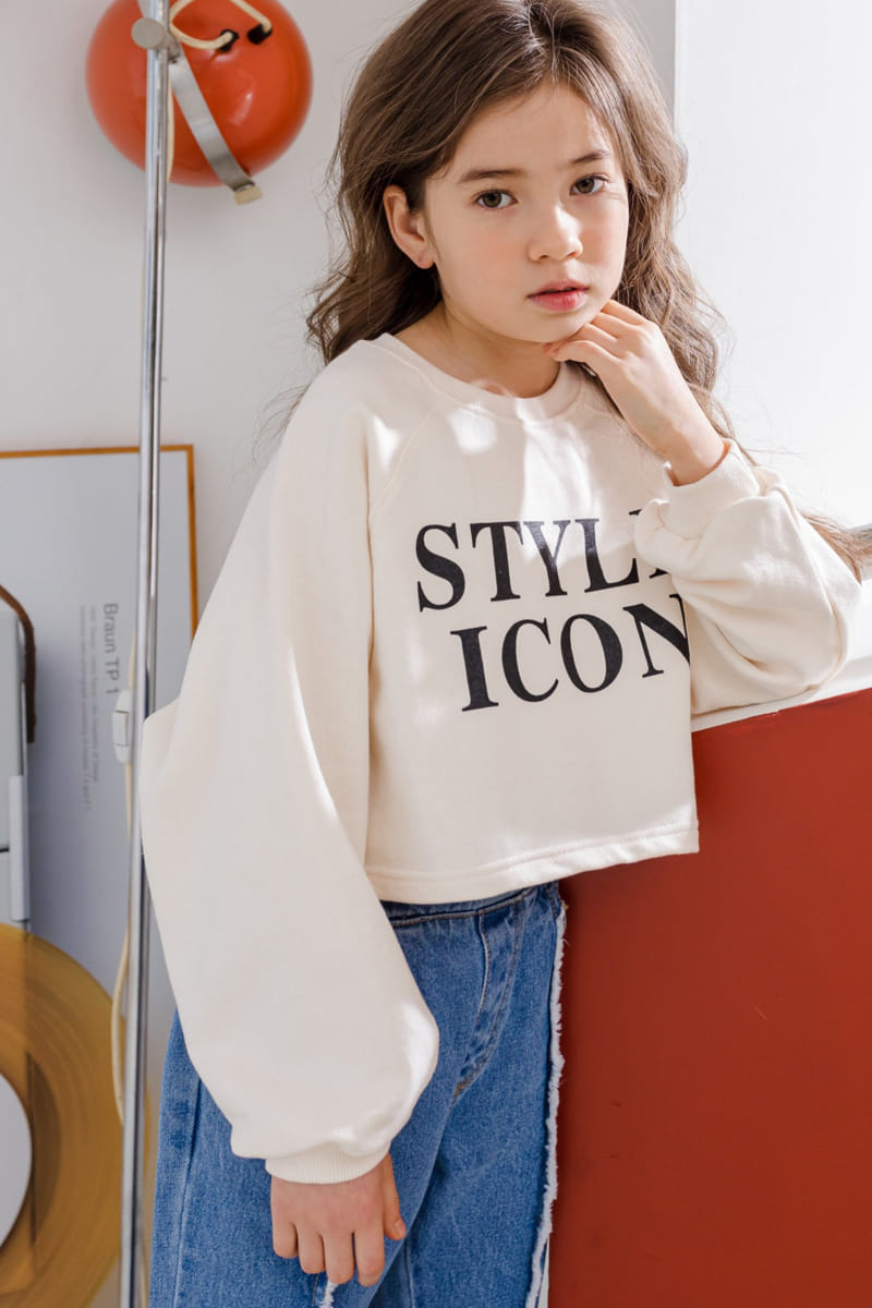 Dore Dore - Korean Children Fashion - #kidsstore - Icon Style Crop Sweatshirt - 6