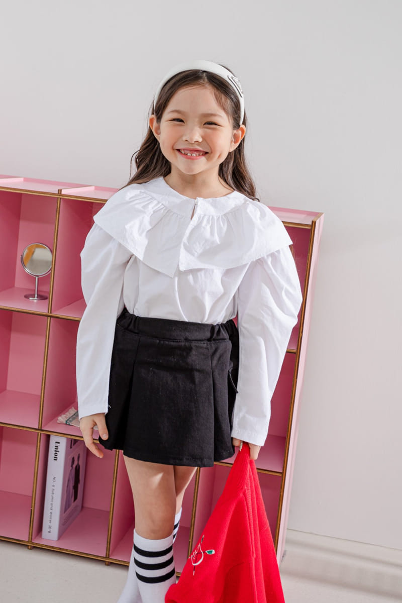 Dore Dore - Korean Children Fashion - #kidsstore - Spring Circle Big Collar Blouse - 7