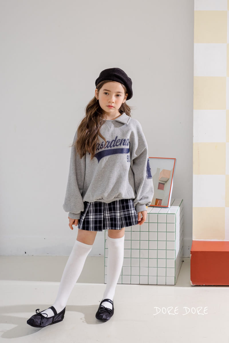 Dore Dore - Korean Children Fashion - #kidzfashiontrend - Spring P Collar Sweatshirt - 9