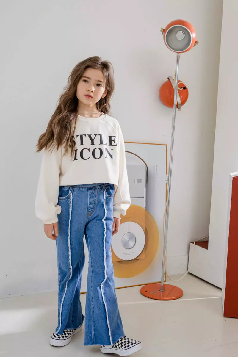 Dore Dore - Korean Children Fashion - #kidzfashiontrend - Icon Style Crop Sweatshirt - 7