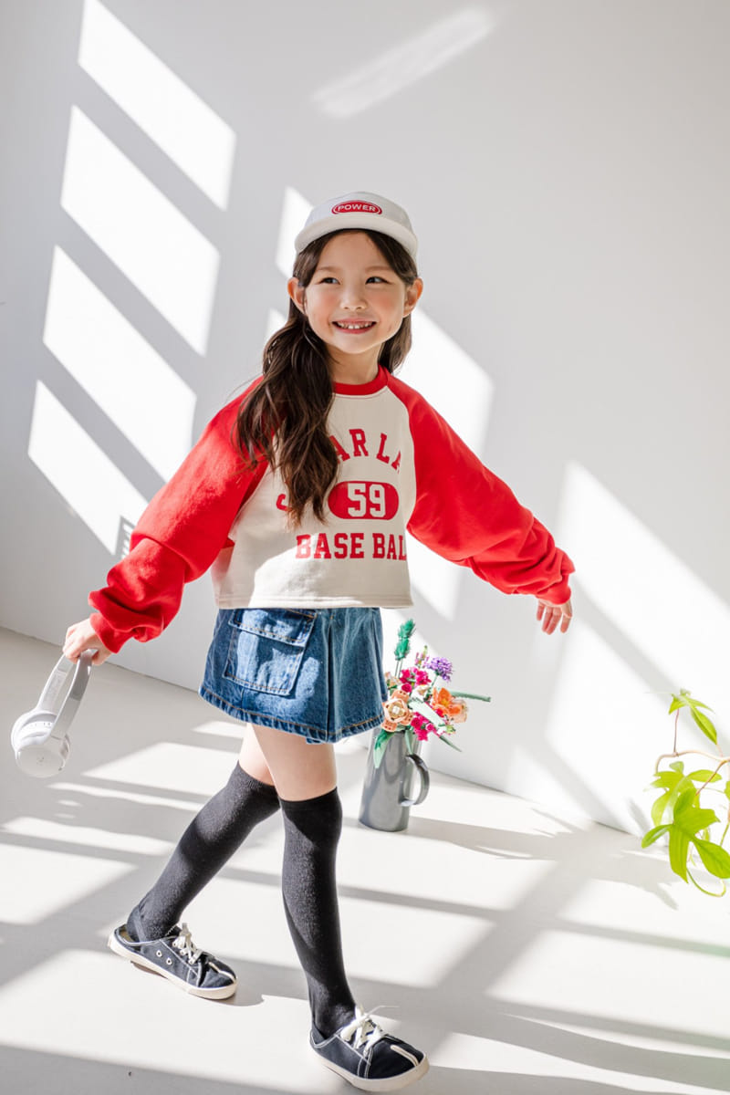 Dore Dore - Korean Children Fashion - #kidsstore - Raglan 59 Crop Sweatshirt - 4