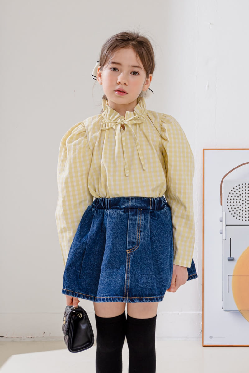 Dore Dore - Korean Children Fashion - #littlefashionista - Spring Dorosi Denim Skirt Pants - 2