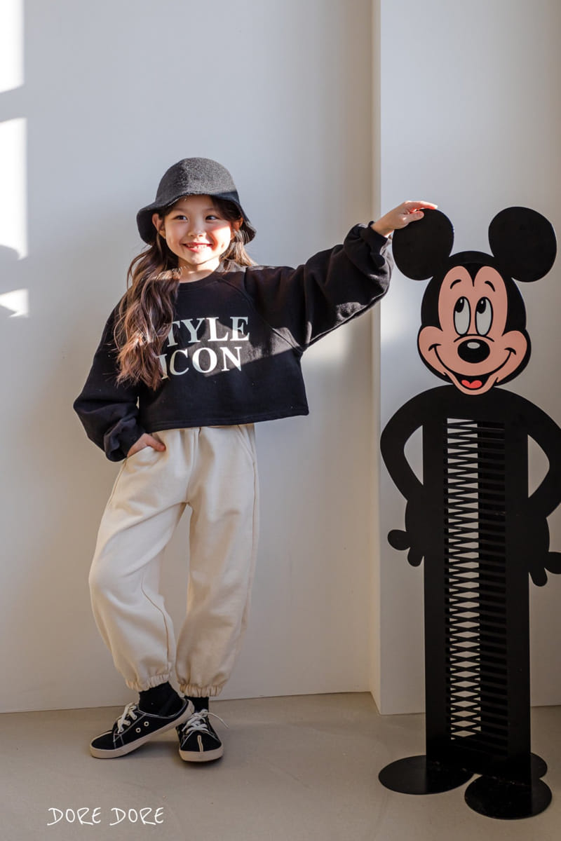 Dore Dore - Korean Children Fashion - #littlefashionista - Icon Style Crop Sweatshirt - 9