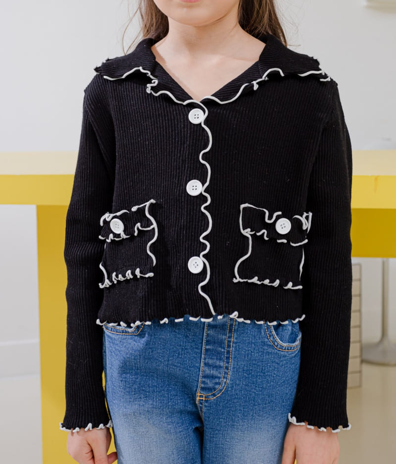 Dore Dore - Korean Children Fashion - #littlefashionista - Coco Rib Collar Tee - 9