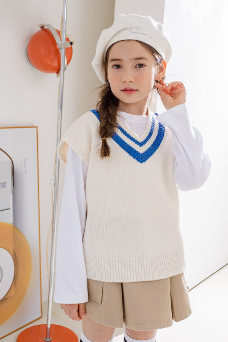 Dore Dore - Korean Children Fashion - #magicofchildhood - Spring Smart Knit Vest - 6