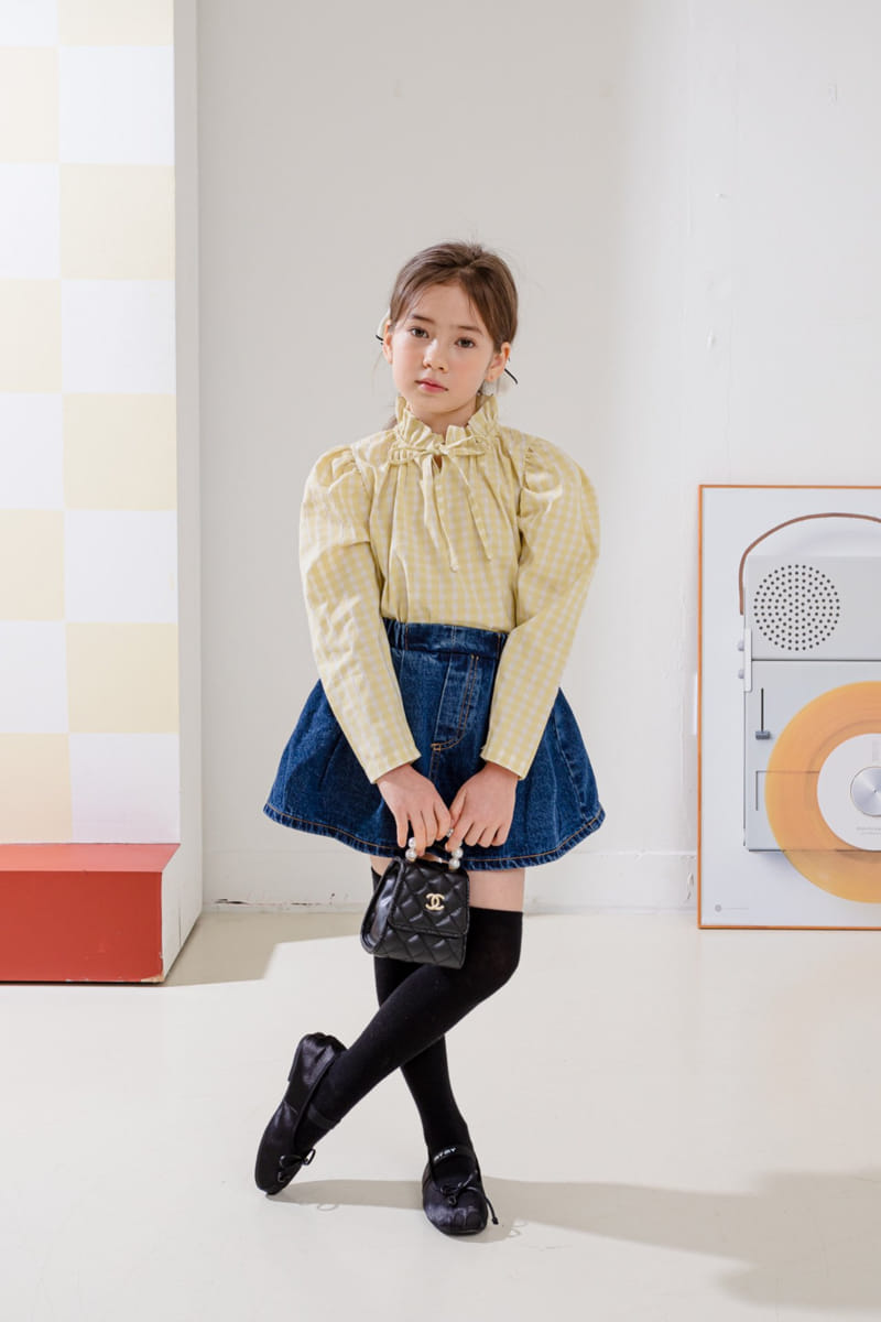 Dore Dore - Korean Children Fashion - #magicofchildhood - Spring Dorosi Denim Skirt Pants - 4