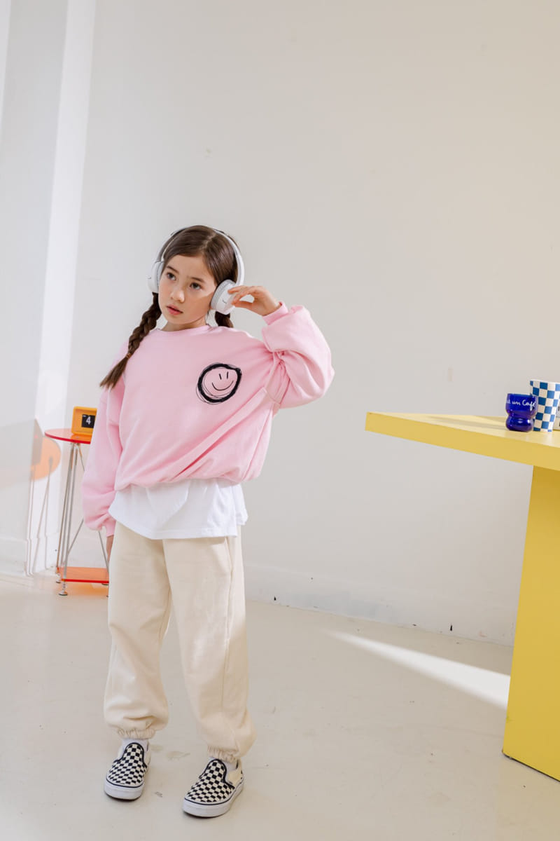 Dore Dore - Korean Children Fashion - #minifashionista - Smile Zig Zag Sweatshirt - 3