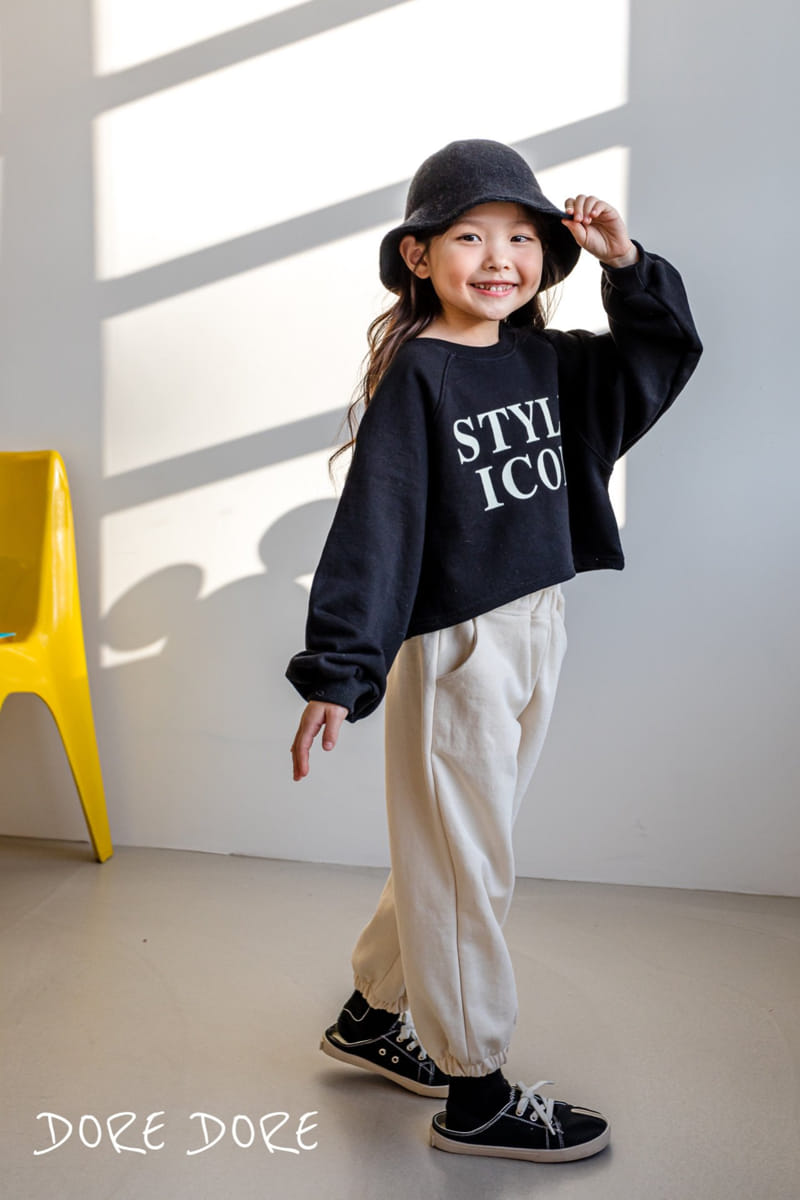 Dore Dore - Korean Children Fashion - #minifashionista - Icon Style Crop Sweatshirt - 11