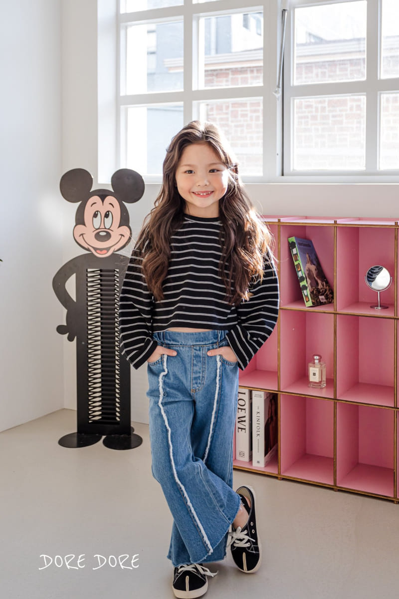 Dore Dore - Korean Children Fashion - #minifashionista - Stripes Giny Sweatshirt - 9